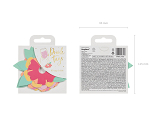 Drink tags Flowers, mix, 5.5-9.5x5.7-10cm (1 pkt / 10 pc.)