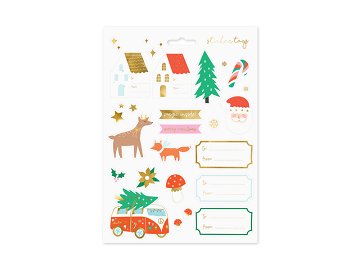 Christmas stickers Winter fores, mix
